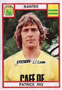 Sticker Patrice Rio - Football France 1975-1976 - Panini