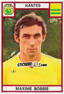 Sticker Maxime Bossis - Football France 1975-1976 - Panini