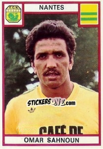 Sticker Omar Sahnoun - Football France 1975-1976 - Panini