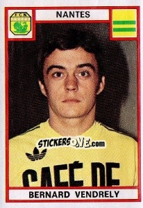 Sticker Bernard Vendrely - Football France 1975-1976 - Panini