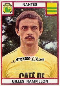 Sticker Gilles Rampillon - Football France 1975-1976 n. 186 - Panini