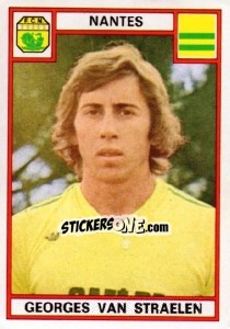 Cromo Georges van Straelen - Football France 1975-1976 - Panini