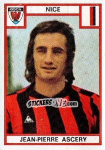 Sticker Jean-Pierre Ascery - Football France 1975-1976 n. 196 - Panini
