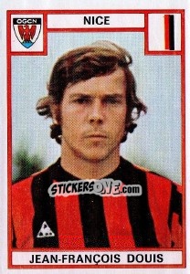 Figurina Jean-Francois Douis - Football France 1975-1976 - Panini