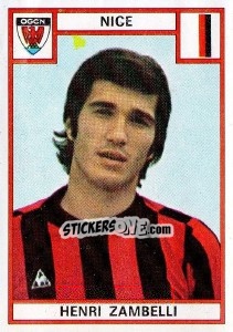 Figurina Henri Zambelli - Football France 1975-1976 - Panini