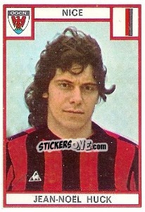 Figurina Jean-Noel Huck - Football France 1975-1976 n. 201 - Panini