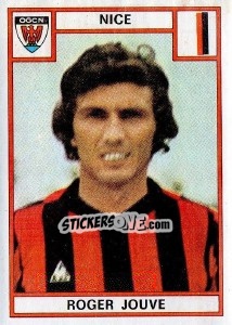Sticker Roger Jouve - Football France 1975-1976 - Panini