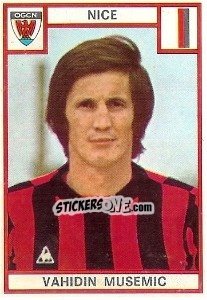 Sticker Vahidin Musemic - Football France 1975-1976 - Panini