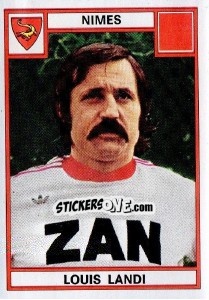 Sticker Louis Landi - Football France 1975-1976 n. 211 - Panini