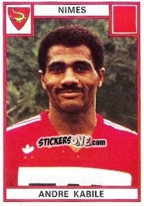 Sticker Andre Kabile - Football France 1975-1976 - Panini