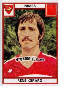 Sticker Rene Girard - Football France 1975-1976 - Panini