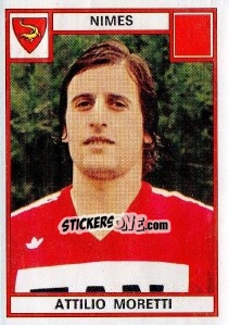 Sticker Attilio Moretti - Football France 1975-1976 n. 219 - Panini