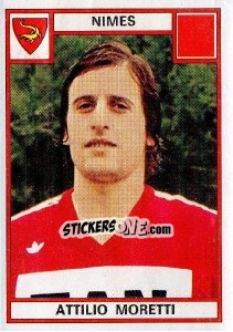 Sticker Attilio Moretti - Football France 1975-1976 - Panini