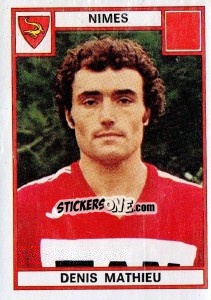 Cromo Denis Mathieu - Football France 1975-1976 - Panini