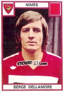 Sticker Serge Dellamore - Football France 1975-1976 - Panini