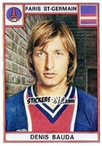 Sticker Denis Bauda - Football France 1975-1976 - Panini