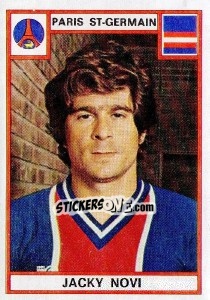 Sticker Jacky Novi - Football France 1975-1976 - Panini