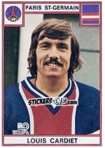 Sticker Louis Cardiet - Football France 1975-1976 - Panini