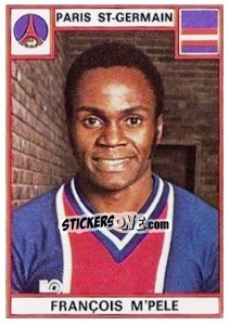 Sticker Francois M'Pele - Football France 1975-1976 - Panini