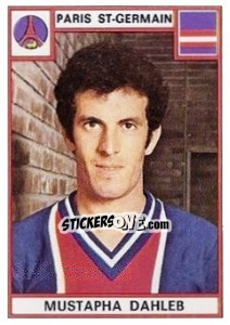 Cromo Mustapha Dahleb - Football France 1975-1976 n. 239 - Panini