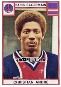 Figurina Christian Andre - Football France 1975-1976 - Panini