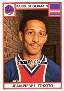 Sticker Jean-Pierre Tokoto - Football France 1975-1976 n. 242 - Panini