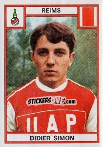 Sticker Didier Simon - Football France 1975-1976 - Panini