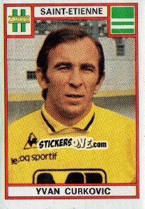 Sticker Yvan Curkovic - Football France 1975-1976 - Panini