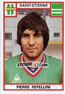 Sticker Pierre Repellini - Football France 1975-1976 - Panini