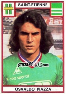 Figurina Osvaldo Piazza - Football France 1975-1976 - Panini