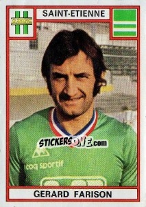 Figurina Gerard Farison - Football France 1975-1976 n. 266 - Panini