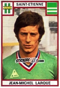 Figurina Jean-Michel Larque - Football France 1975-1976 n. 269 - Panini