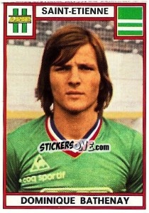 Figurina Dominique Bathenay - Football France 1975-1976 - Panini