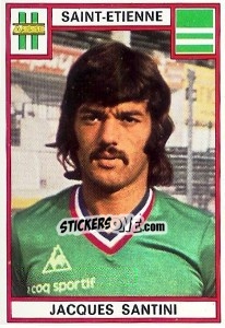 Sticker Jacques Santini - Football France 1975-1976 - Panini