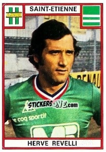 Figurina Herve Revelli - Football France 1975-1976 - Panini