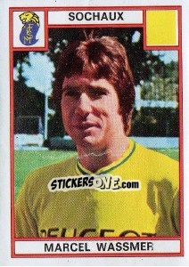 Figurina Marcel Wassmer - Football France 1975-1976 - Panini