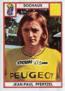 Cromo Jean-Paul Pfertzel - Football France 1975-1976 - Panini