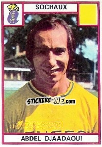 Cromo Abdel Djaadaoui - Football France 1975-1976 - Panini
