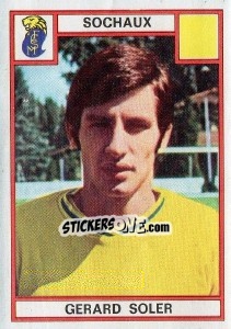 Figurina Gerard Soler - Football France 1975-1976 - Panini