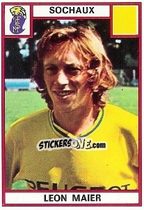 Sticker Leon Maier - Football France 1975-1976 - Panini
