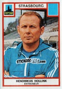 Cromo Hendrikus Hollink - Football France 1975-1976 - Panini