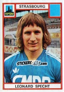 Cromo Leonard Specht - Football France 1975-1976 - Panini
