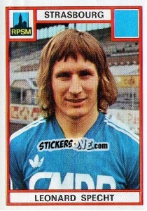 Figurina Leonard Specht - Football France 1975-1976 - Panini