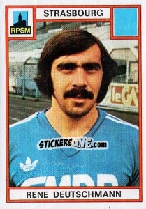 Figurina Rene Deutschmann - Football France 1975-1976 - Panini