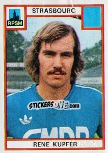 Sticker Rene Kupfer - Football France 1975-1976 - Panini