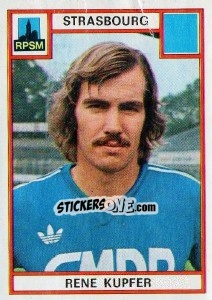 Figurina Rene Kupfer - Football France 1975-1976 - Panini