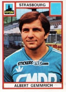 Cromo Albert Gemmrich - Football France 1975-1976 - Panini