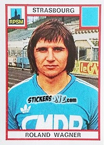 Figurina Roland Wagner - Football France 1975-1976 - Panini