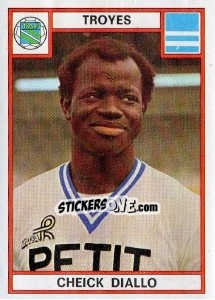 Cromo Cheick Diallo - Football France 1975-1976 - Panini