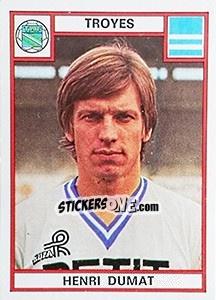 Sticker Henri Dumat - Football France 1975-1976 n. 326 - Panini